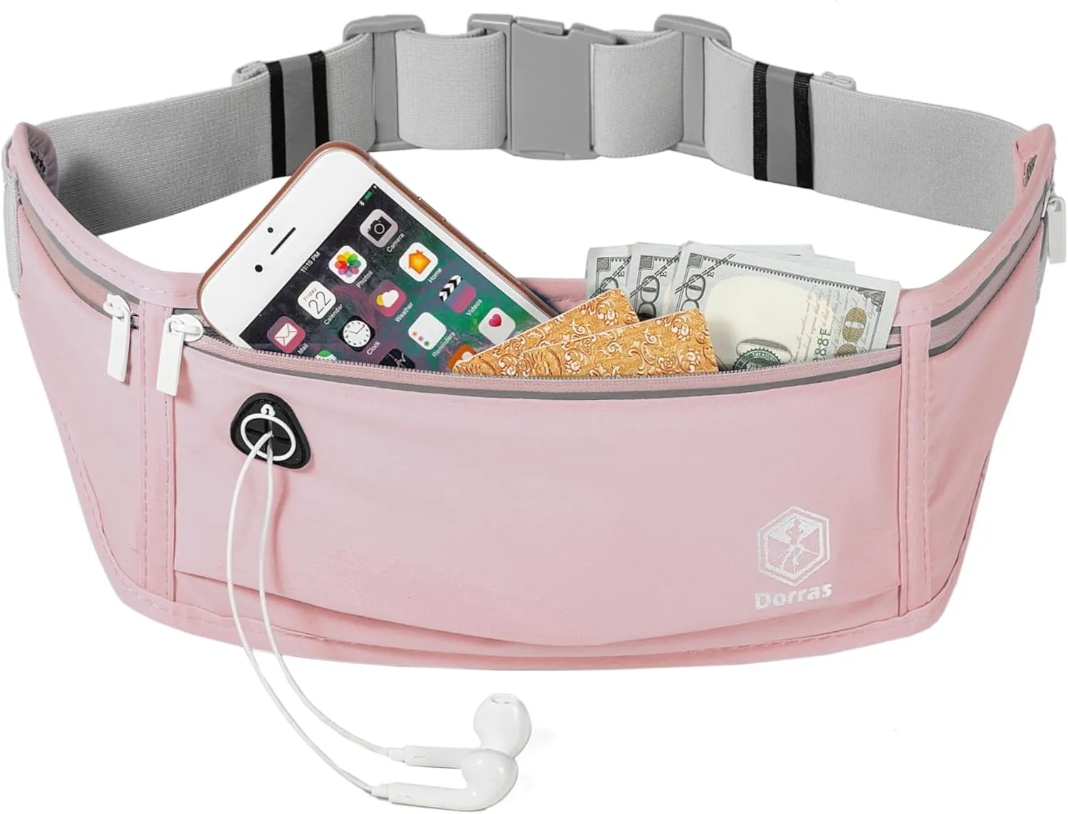 Slim Running Belt Fanny Pack for Women & Men, Running Phone Holder Runners Belt Waist Pack Bag for Running Hiking Sports