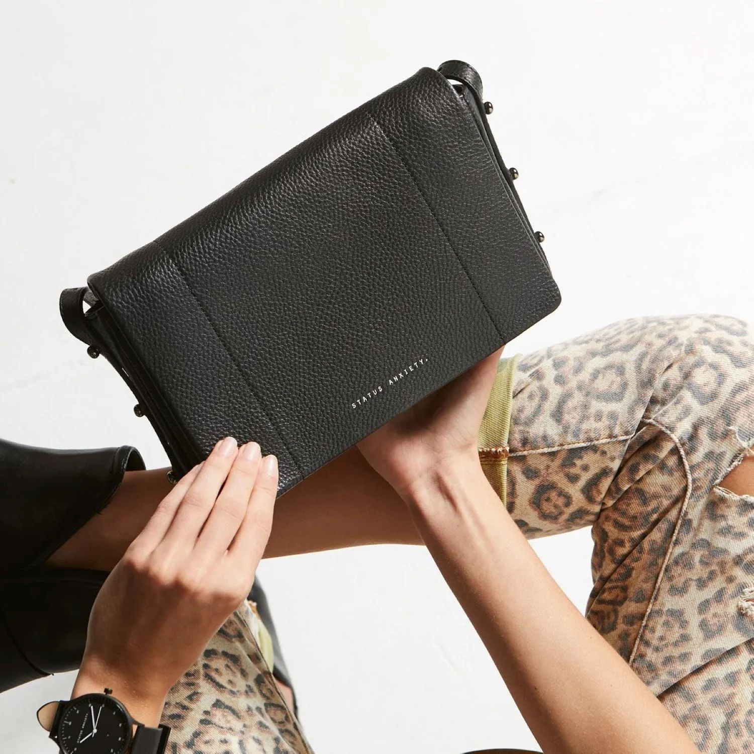 Status Anxiety Succumb Italian Leather Crossbody