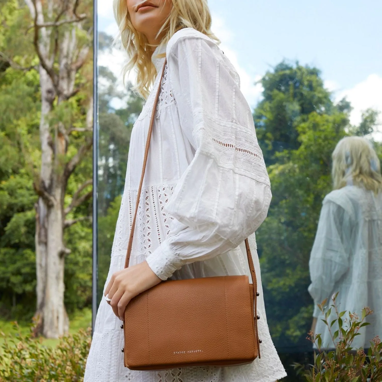 Status Anxiety Succumb Italian Leather Crossbody