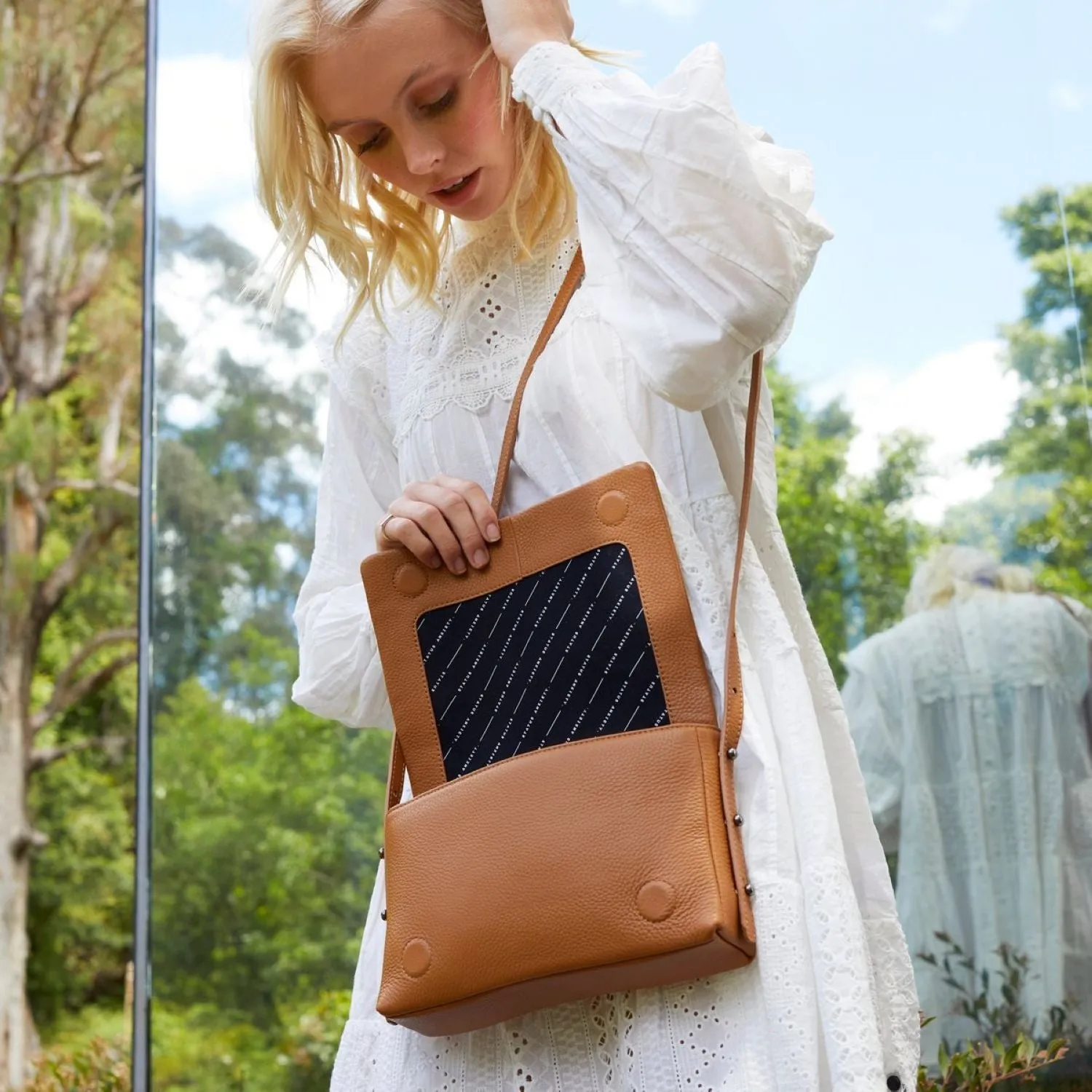 Status Anxiety Succumb Italian Leather Crossbody