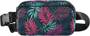susiyo Colorful Tropical Palm Tree Waist Packs for Women Men Small Belt Bag Travel Go To Bag