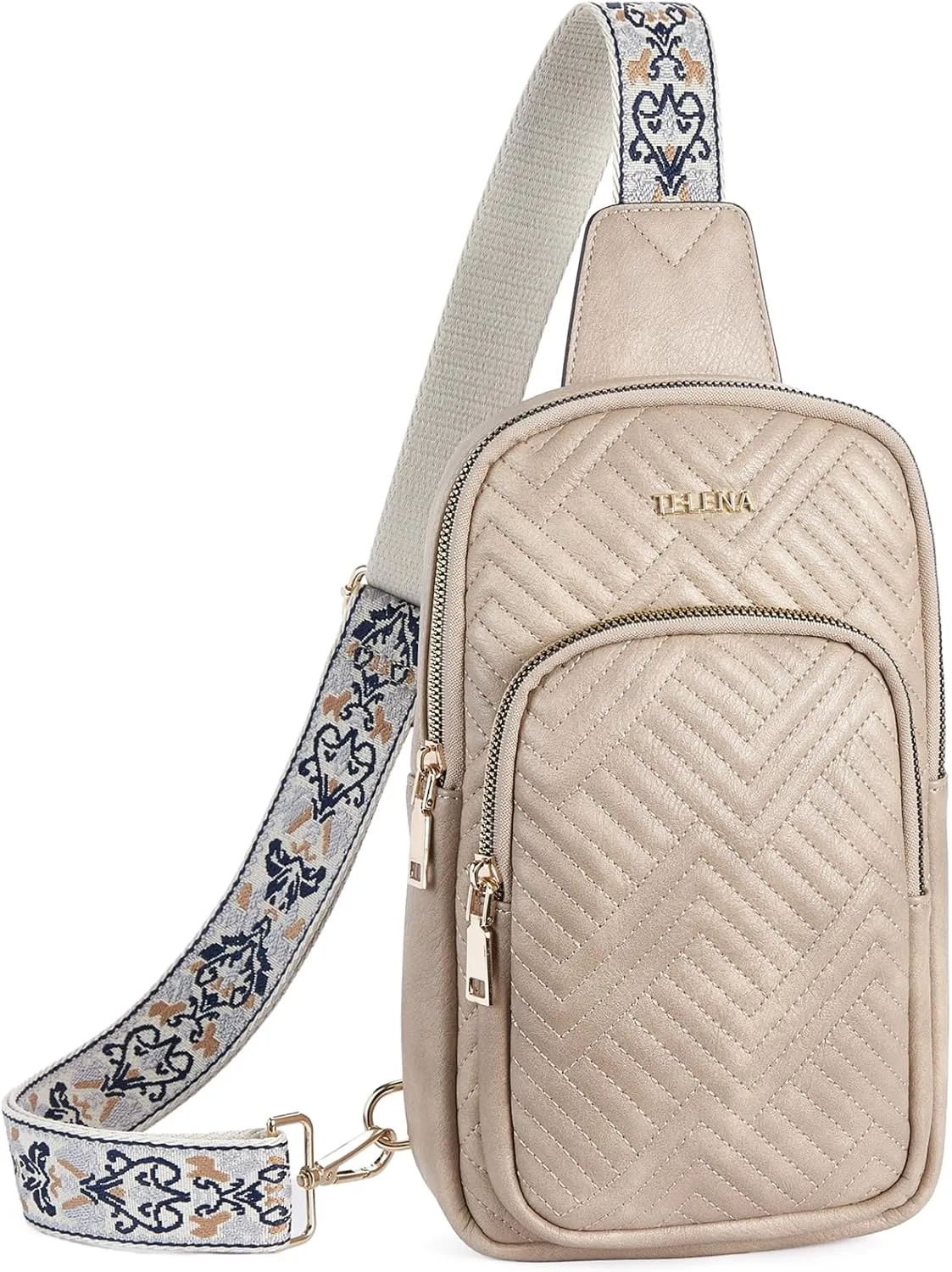 Telena Large Sling Bag Crossbody Bags for Women Fanny Packs Cross Body with Adjustable Strap