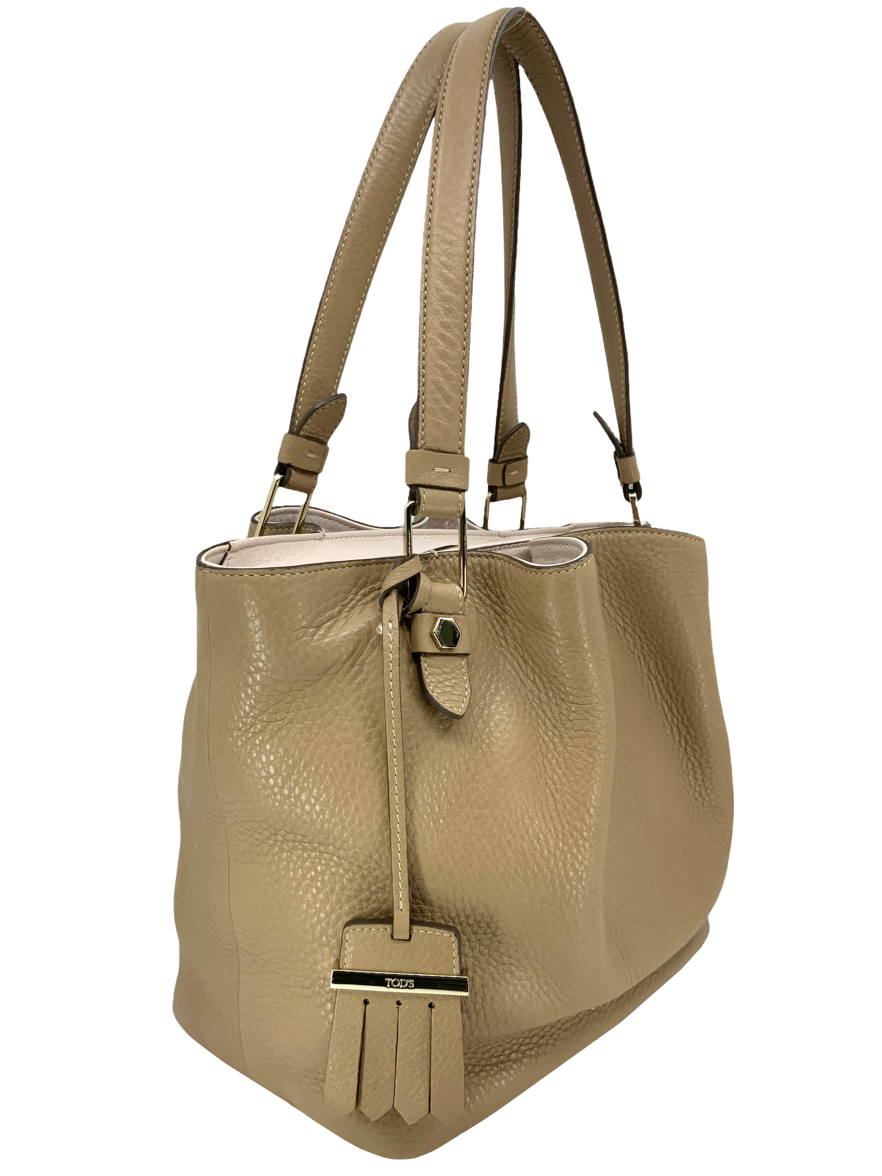 Tod's Small Flower Leather Tote Bag