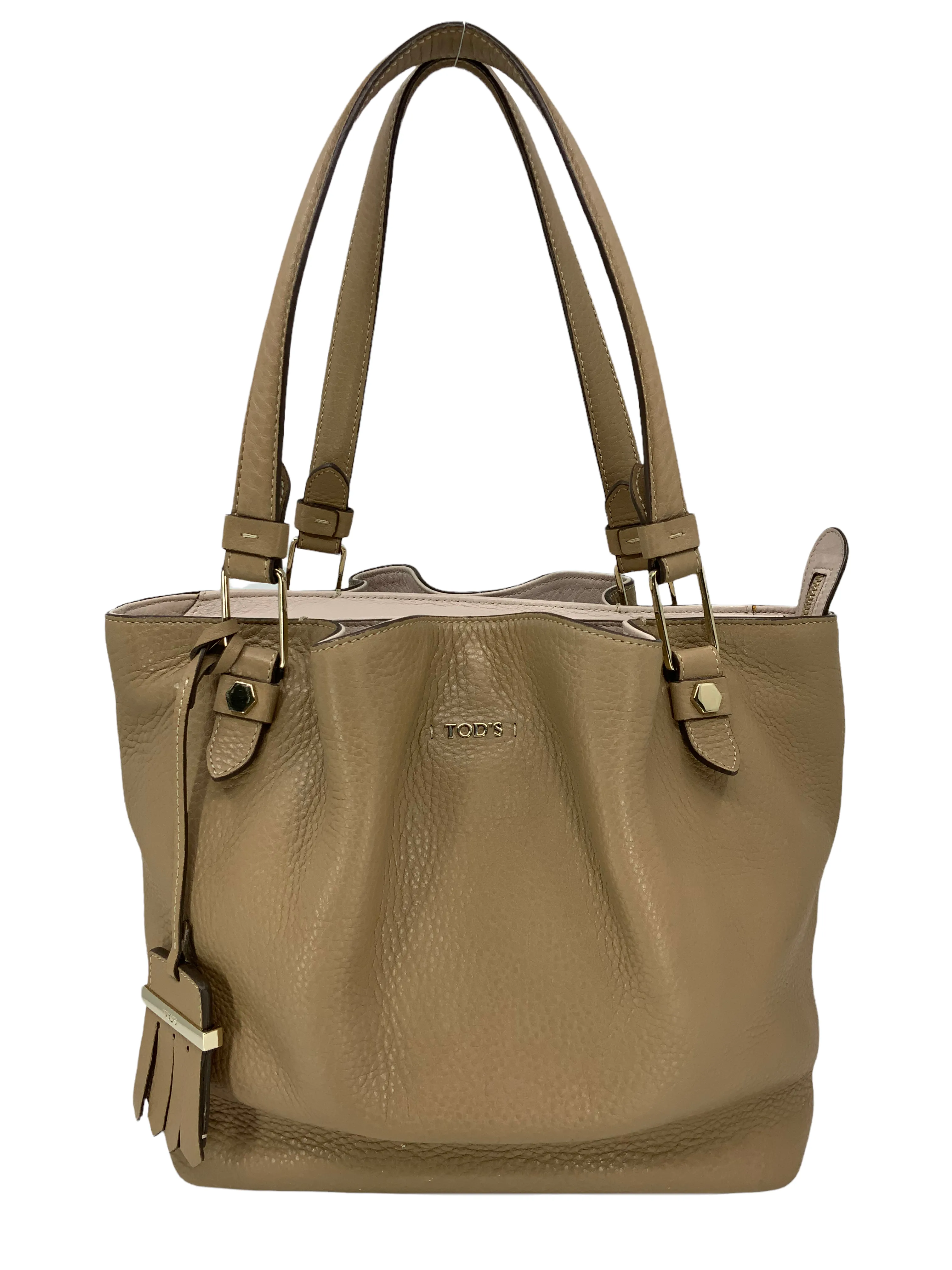 Tod's Small Flower Leather Tote Bag