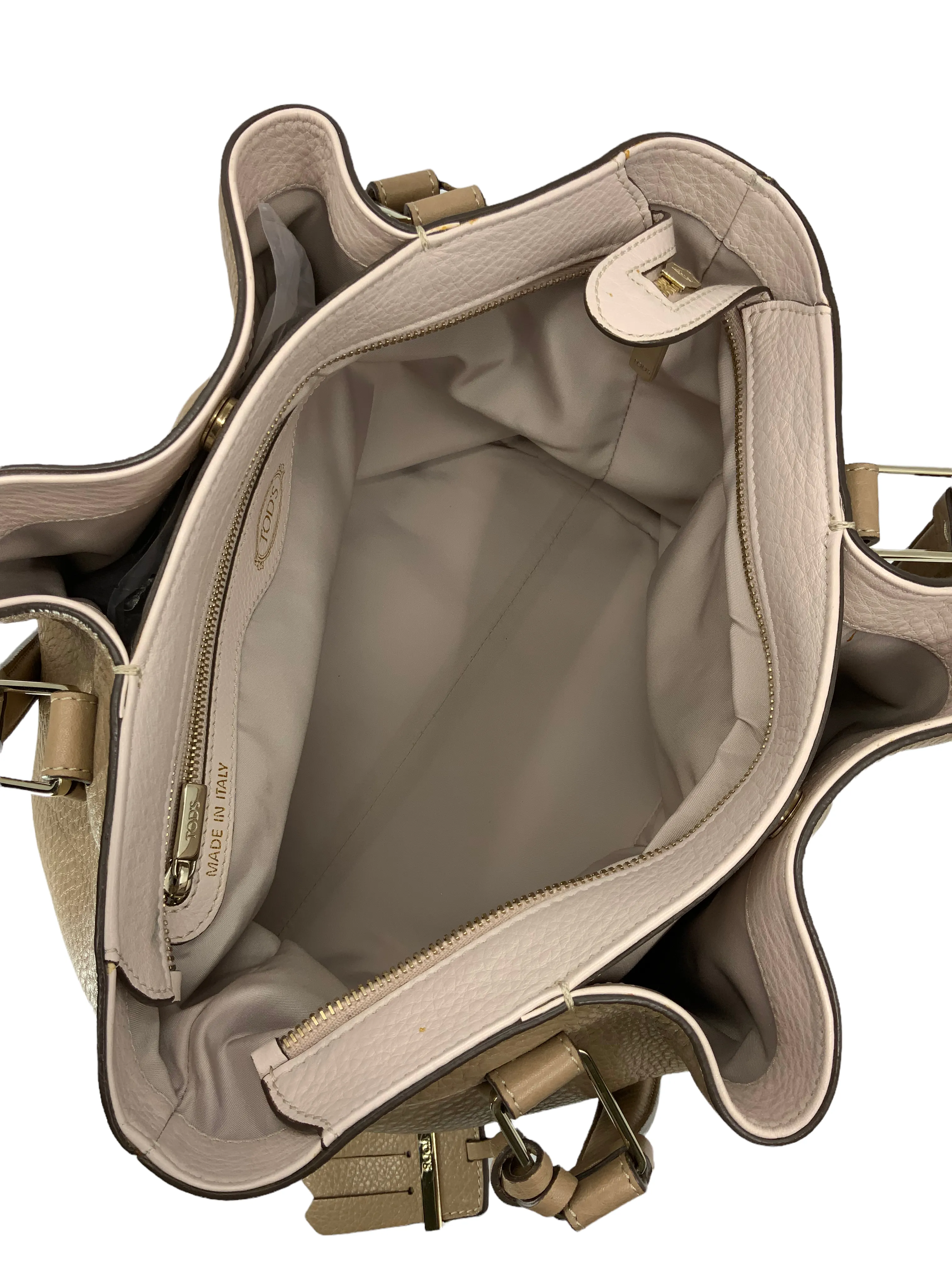 Tod's Small Flower Leather Tote Bag