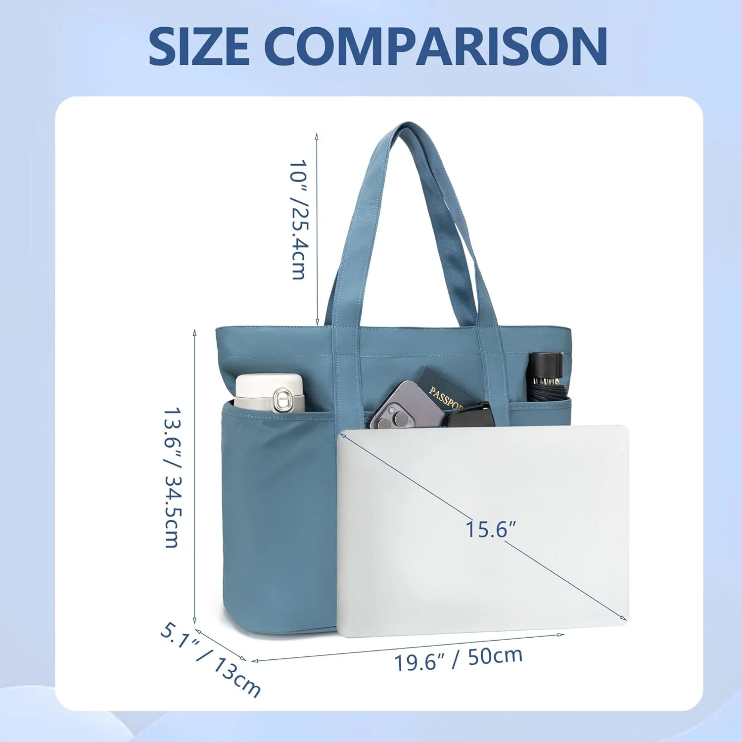 Tote Bag for Women,Large Handbag with Laptop Compartment, Shoulder Bag for Travel, Tote Bags for Work and Everyday