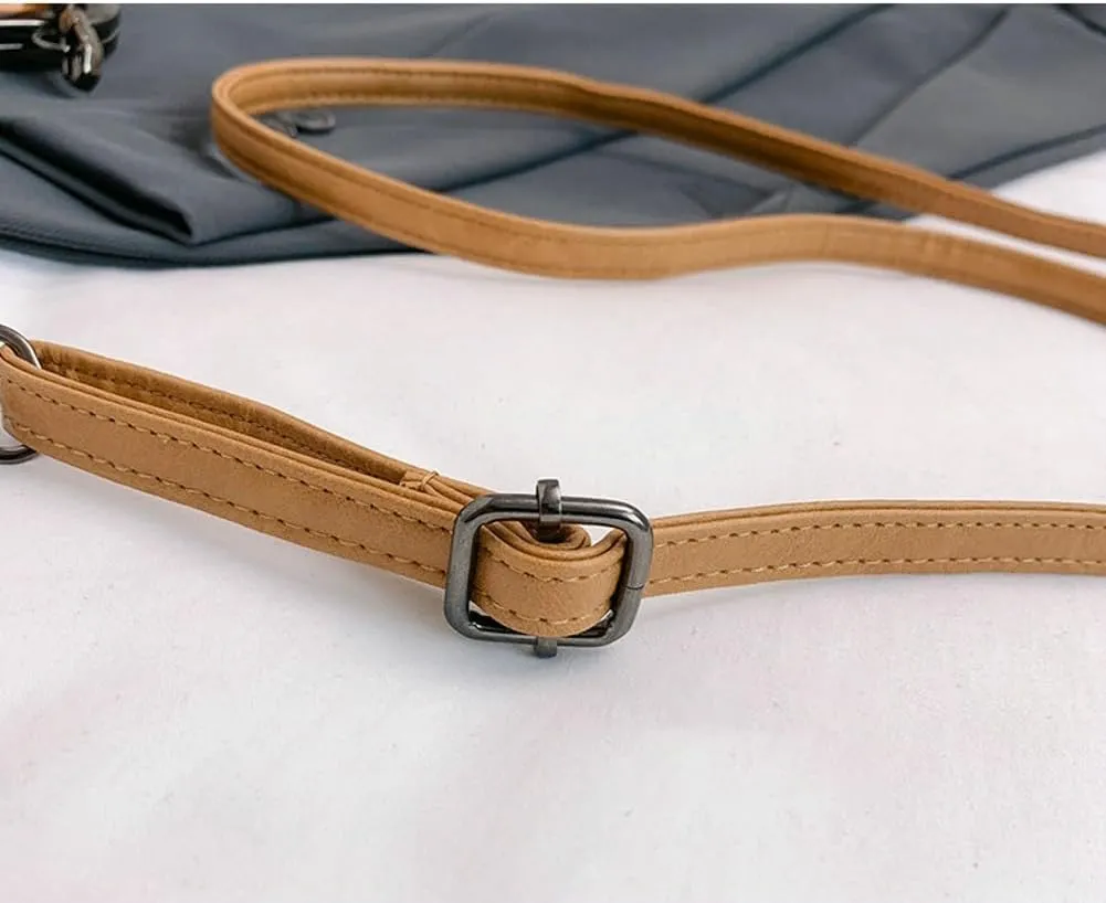 Women's Kiss Lock Crossbody Bag PU Leather Kiss Clasp Purse Crossbody Shoulder Bags Hobo Tote Purses Wallet Handbags