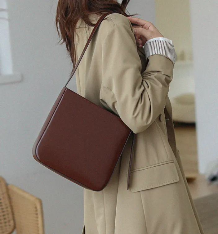 Womens Leather Underam Satchel Bags