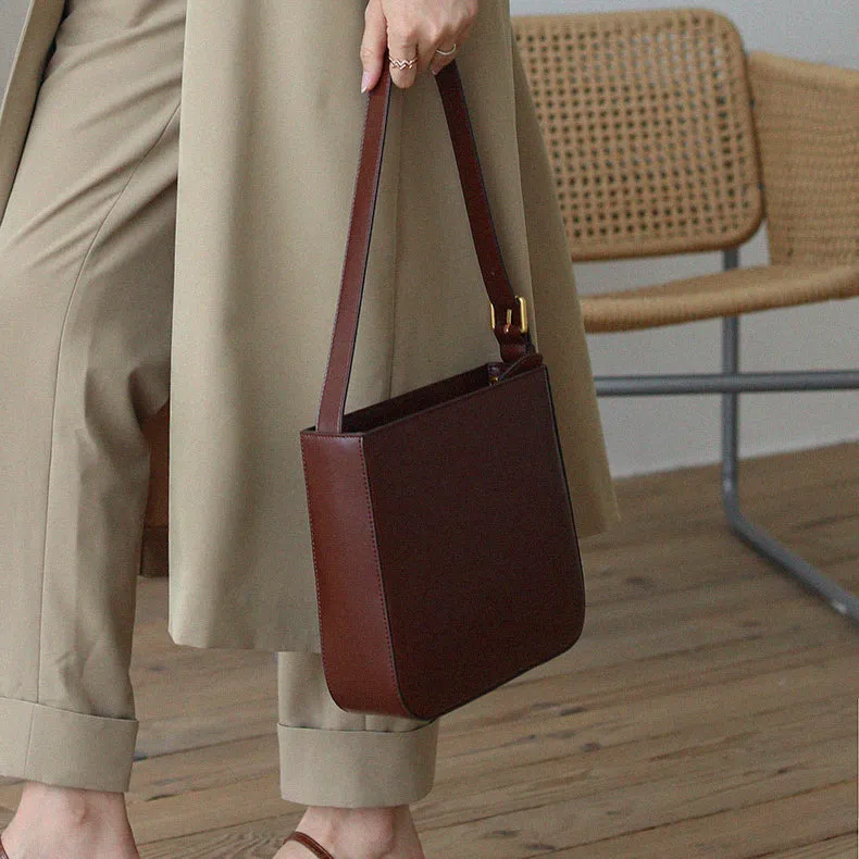 Womens Leather Underam Satchel Bags
